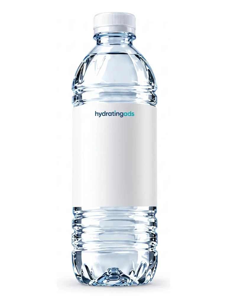 Blank recyclable plastic bottle